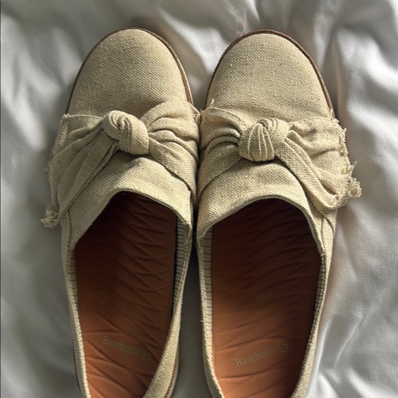 BareTraps Shoes - BareTraps Beige Knotted Flats